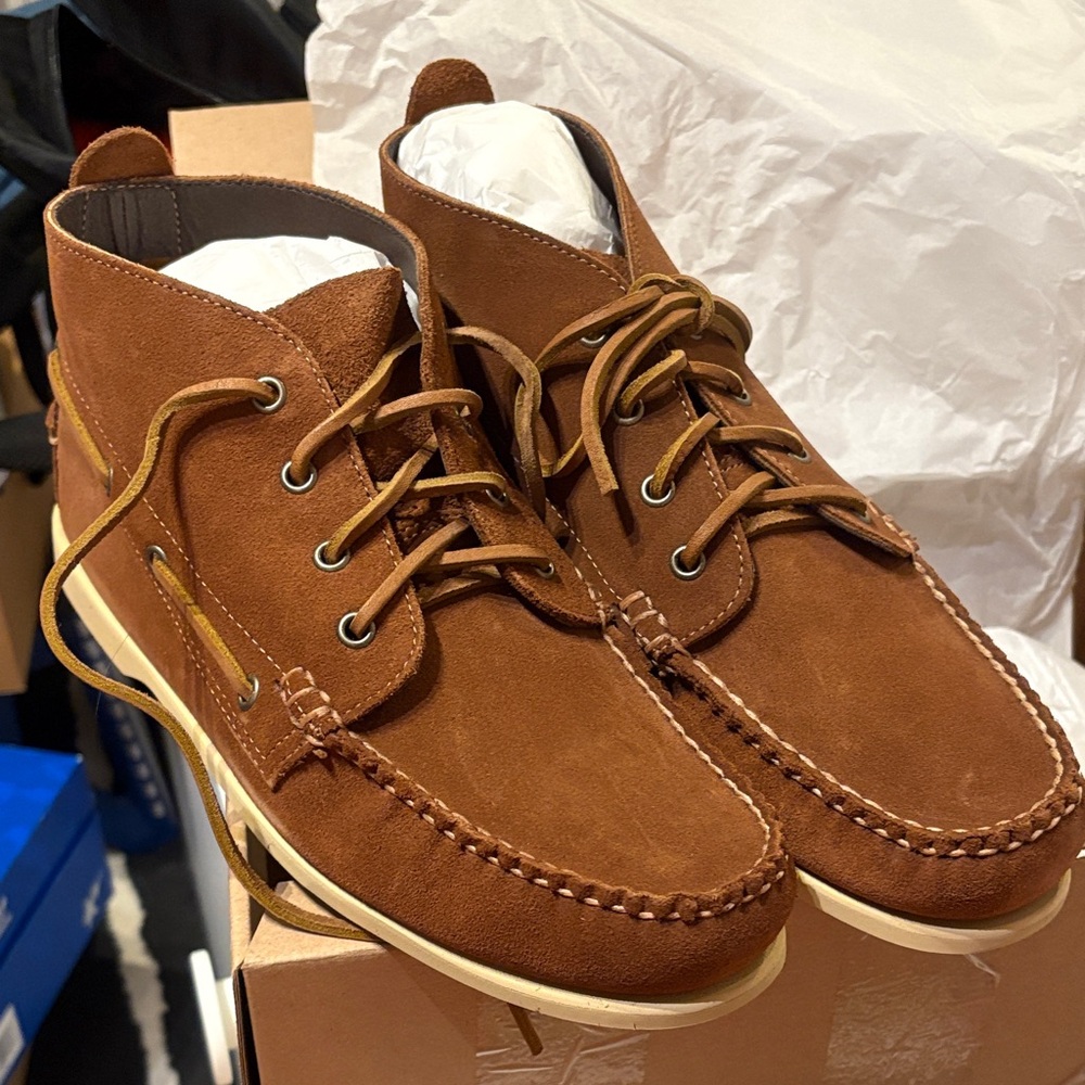 J.Crew Men's Chukka Brown Suede Casual Boot Shoes